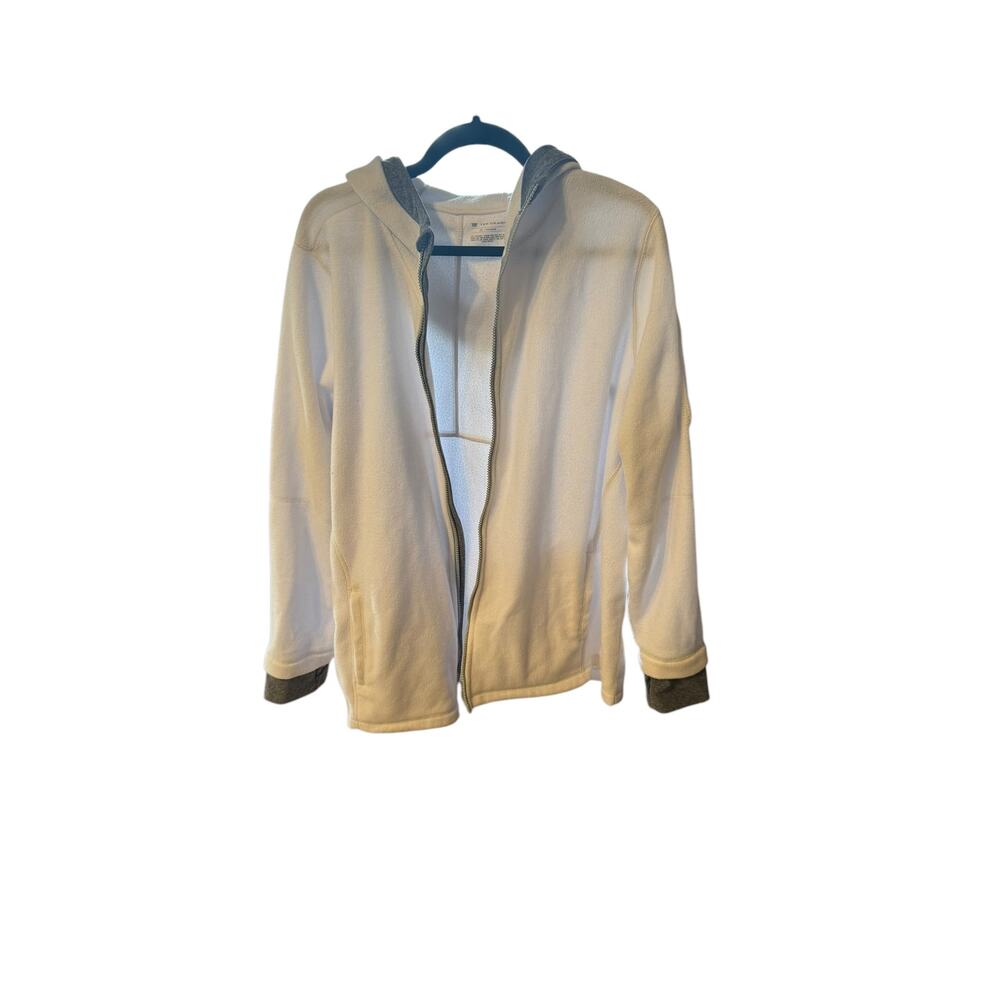 Tek Gear Women’s White Zip up Hoodie Long Sleeve Lightweight hoody Size 2X